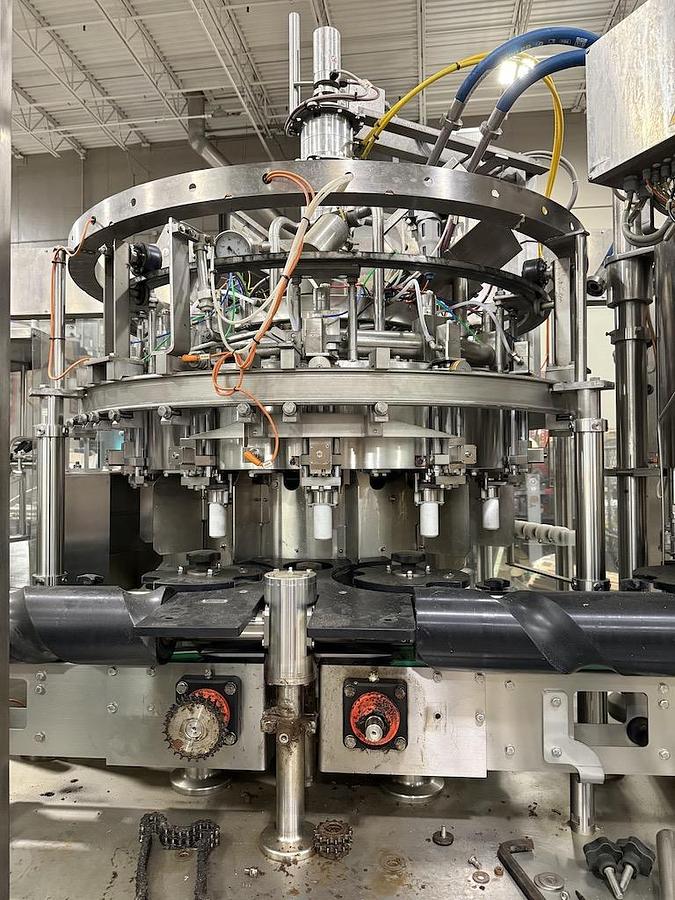 Used CFT Rinser - Filler with AROL Crowner Tri-Block Bottling Machine, Year 2016