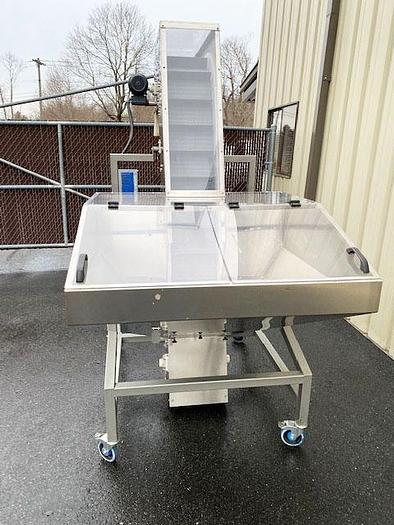 Used TRI0-PAC 30 Cubic Foot Stainless Steel Hopper-Elevator Conveyor