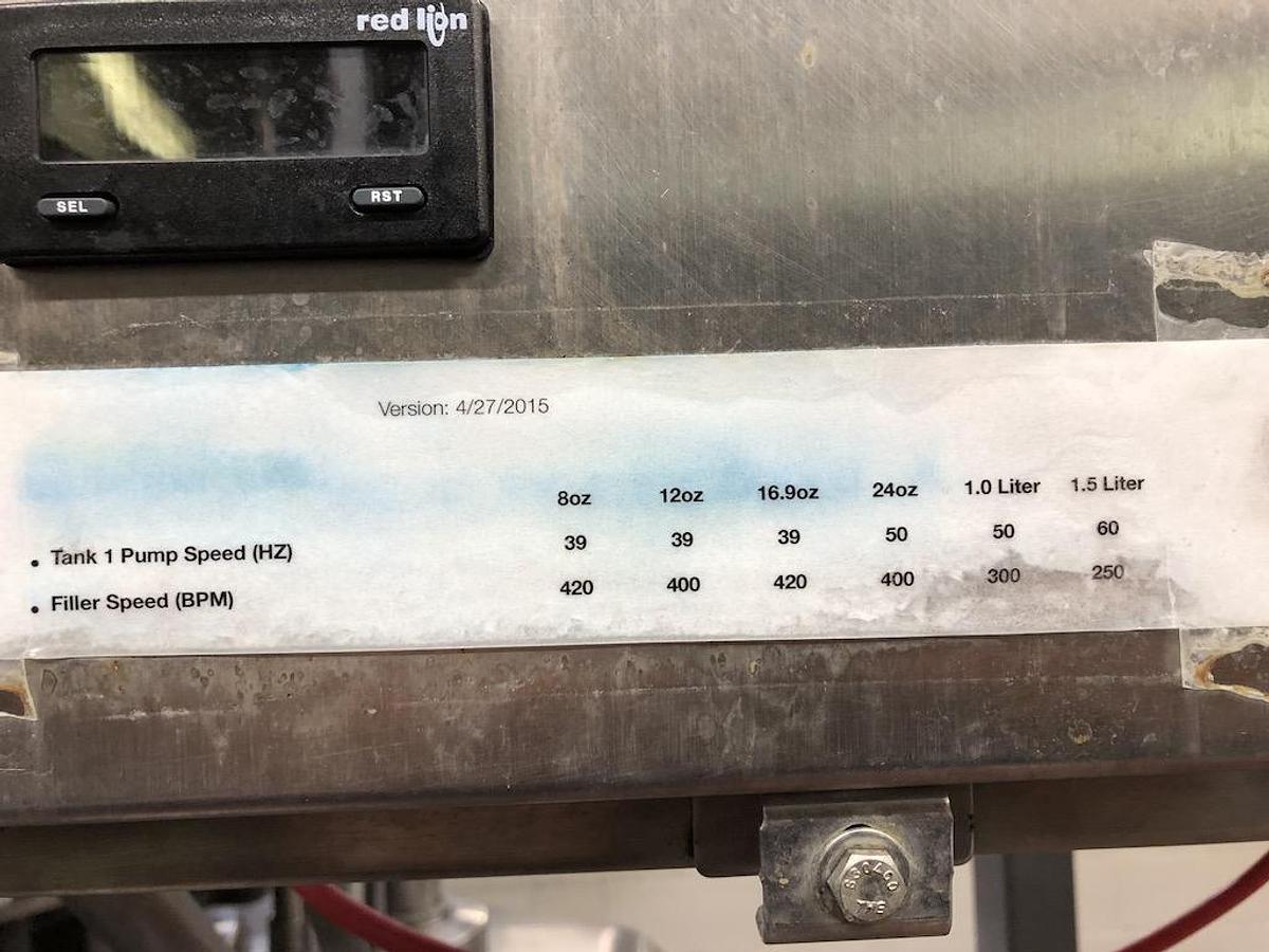 Used Federal Bottle Filler model 42/14 with IPEC Plastic Screw Capper