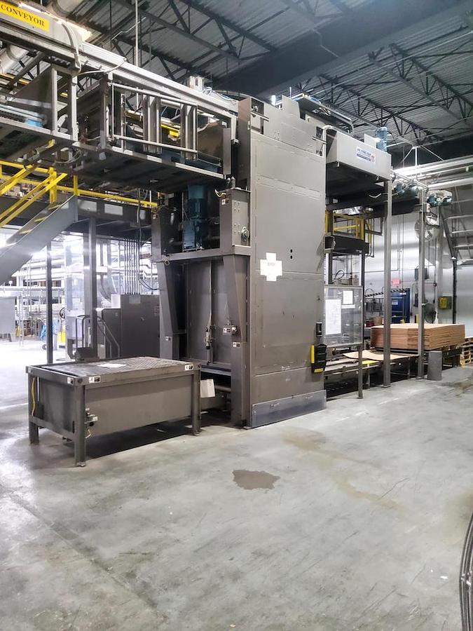 Used Busse / SJI Automatic High Level Bulk Container Depalletizer, Model W3002