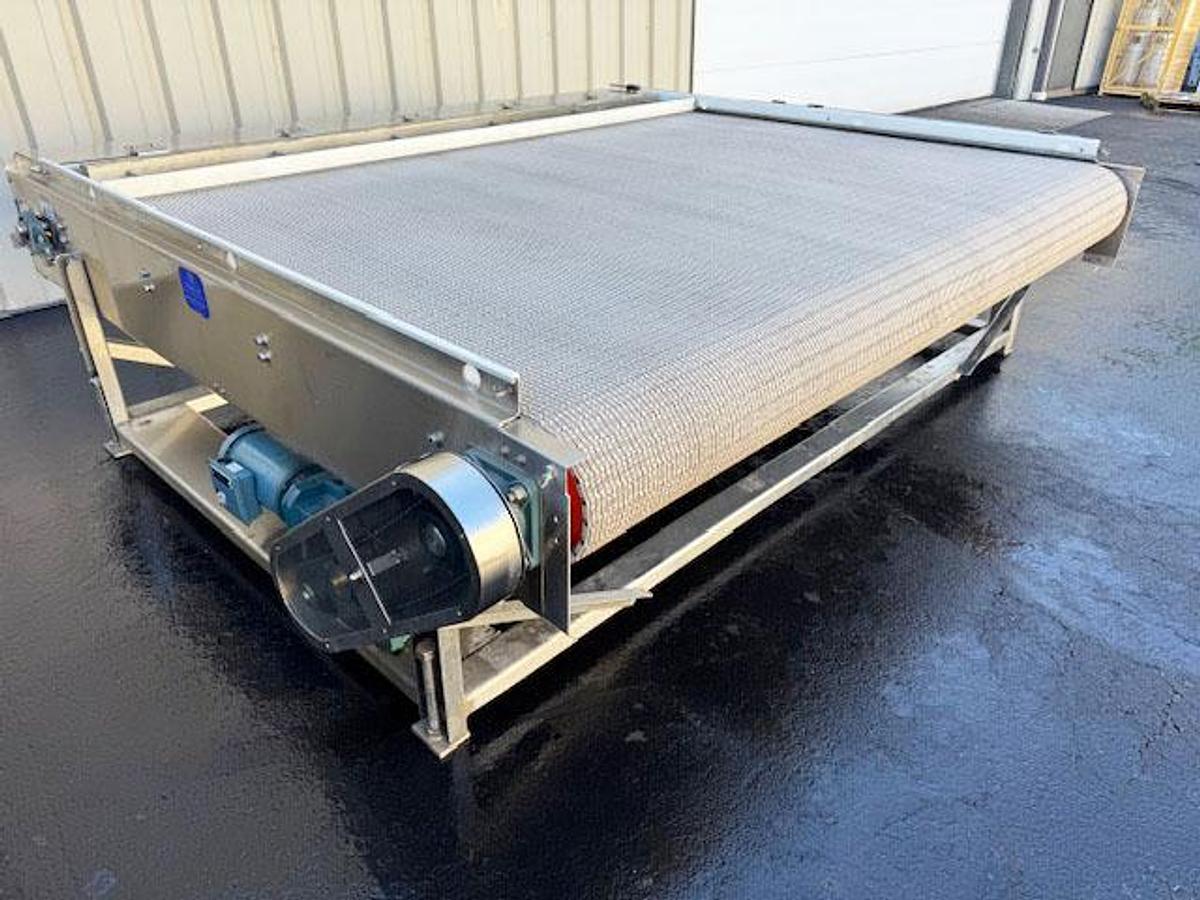 Used NERCON Bi-Directional Accumulation Table, Stainless Steel 9' Wide x 8' Long