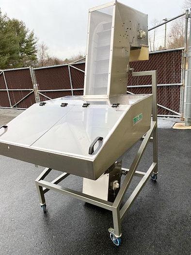 Used TRI0-PAC 30 Cubic Foot Stainless Steel Hopper-Elevator Conveyor