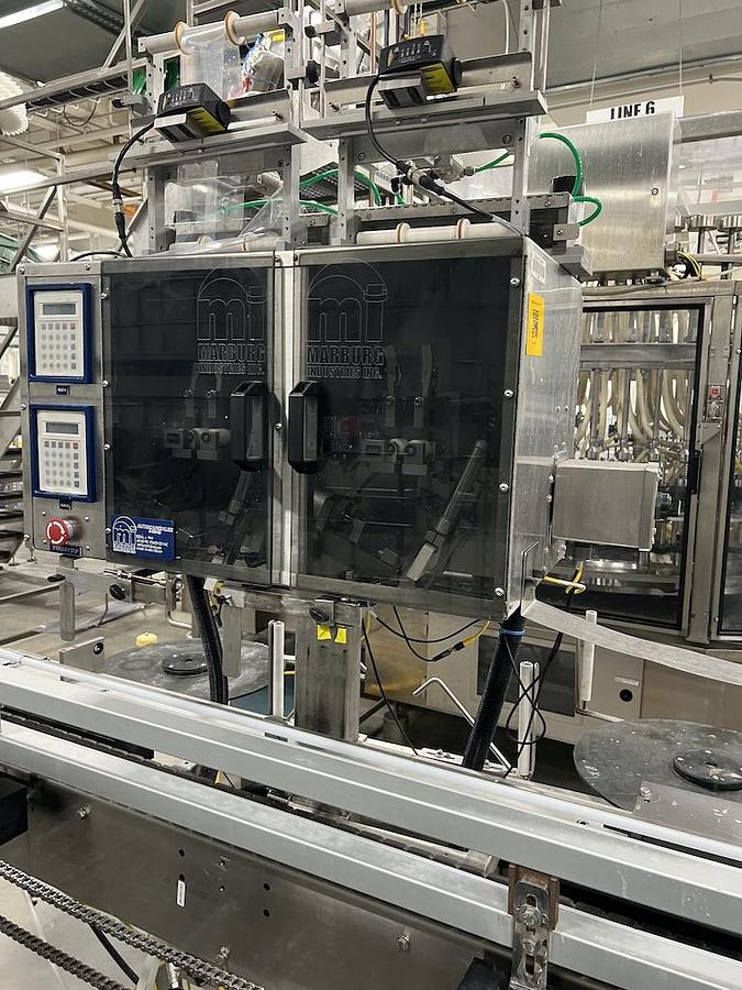 Used US Bottlers 54 Valve Explosion Proof Distilled Spirits Alcohol Beverage Bottling Line