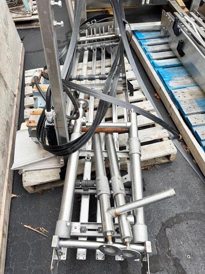 Used 14-Inch Wide Stainless Steel Accumulation Conveyor