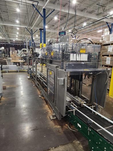 Used HARTNESS CASE PACKER with Laner Infeed, Model 900AT