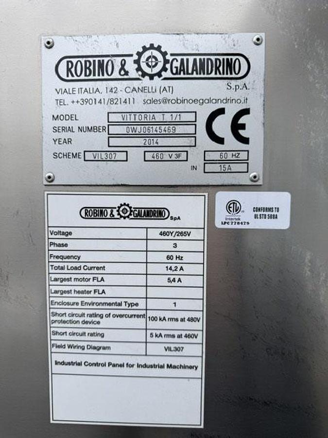 Used Robino & Galandrino Monbloc Automatic Corker and Wire Hooder