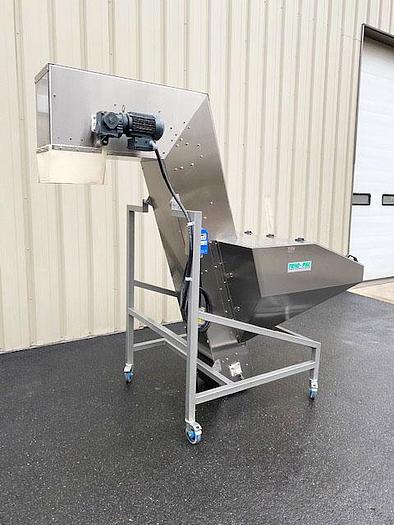 Used TRI0-PAC 30 Cubic Foot Stainless Steel Hopper-Elevator Conveyor