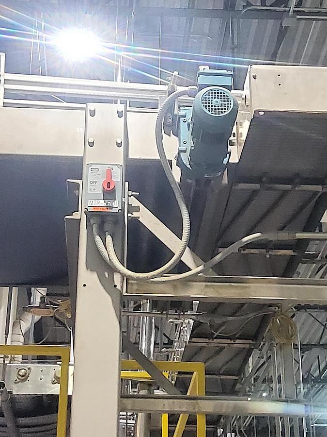 Used Busse / SJI Automatic High Level Bulk Container Depalletizer, Model W3002