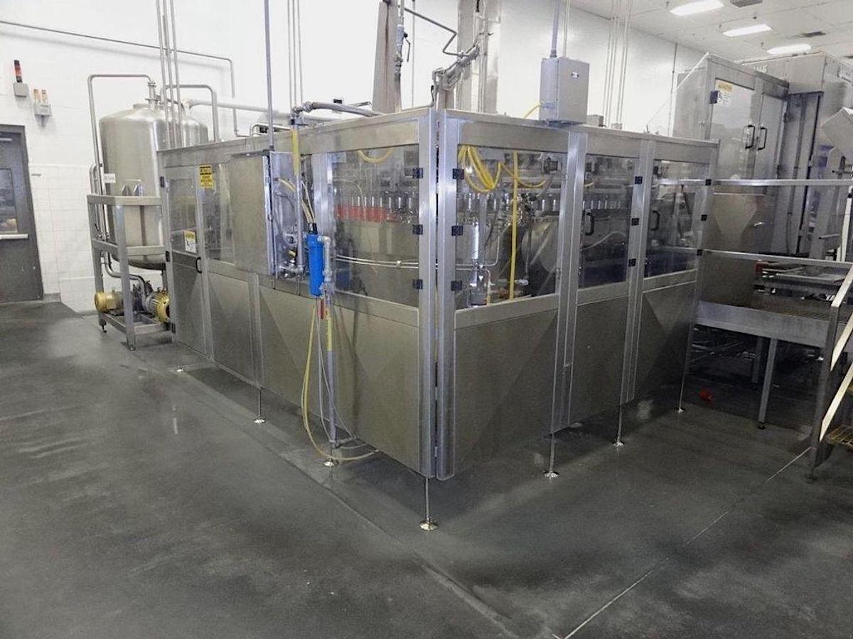 Used H&K 92 Valve Can Filler and Angelus 12 head Seamer model 120L