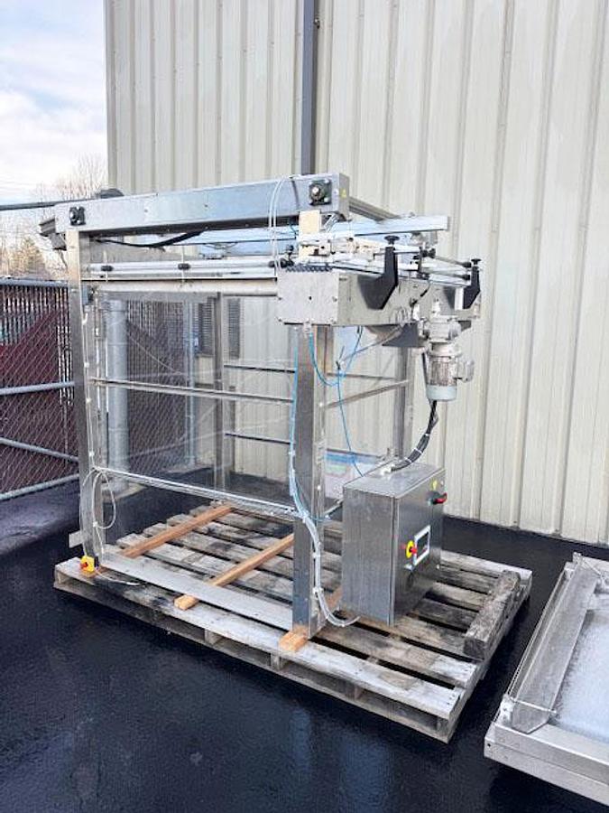 Used Cask ACSV6 Beverage Canning Line with (6) Head Can Fill, Seamer and V3 Depalletizer