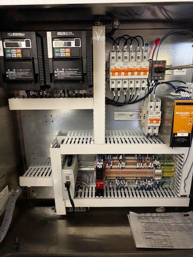 Used Cask ACSV6 Beverage Canning Line with (6) Head Can Fill, Seamer and V3 Depalletizer