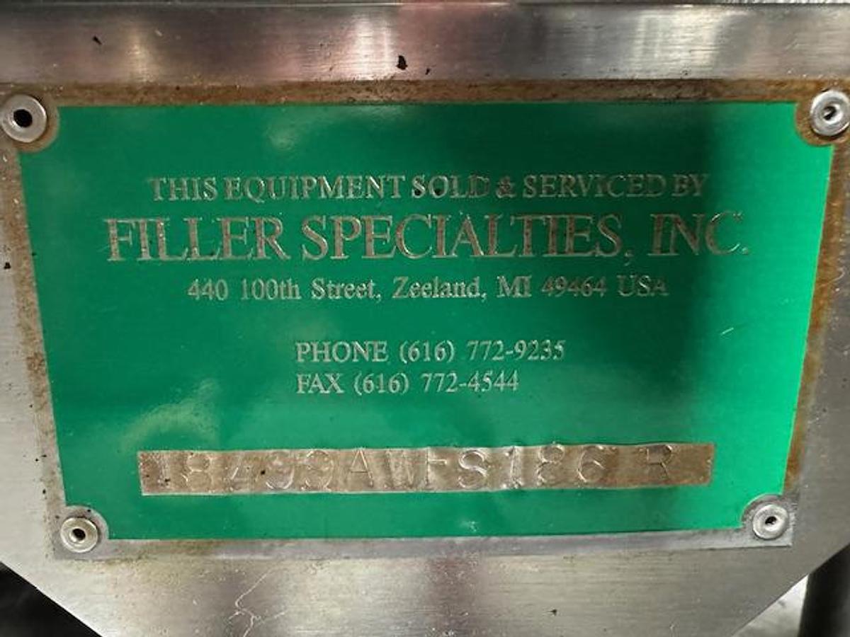 Used Filler Specialties 18/6 Mono-Block Bottle Filler-Capper