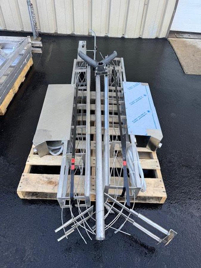 Used Cask ACSV6 Beverage Canning Line with (6) Head Can Fill, Seamer and V3 Depalletizer