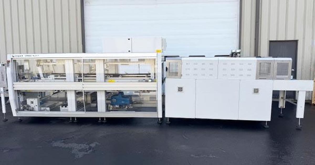 Used SMIpack Automatic Overlap Shrink Wrapper + Tray Former + Laner