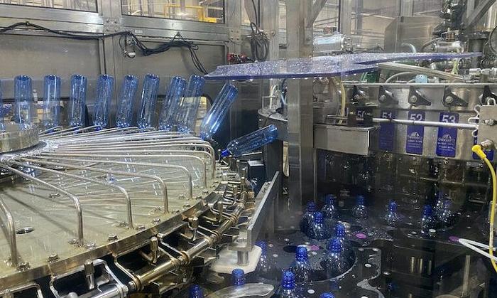 Used Crown Bevcorp Bottle Filler Tri-Block