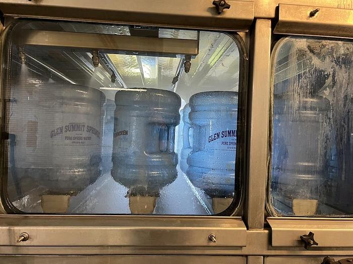 Used COMPLETE CAP SNAP 5 GAL WATER BOTTLING LINE 800 BPH AUTOMATIC