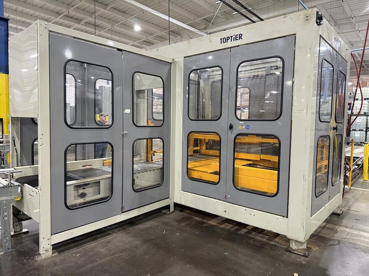 Used Toptier Case Palletizer Floor Level Infeed