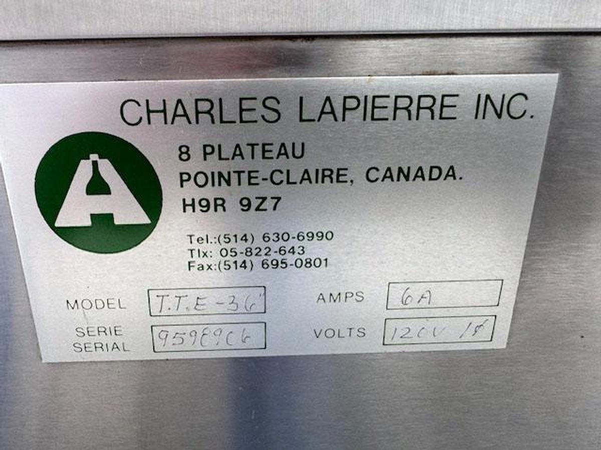 Used Charles Lapierre 36-Inch Rotary Feed Table