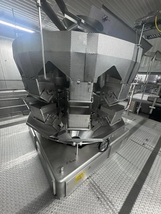 Used Ishida 10 Head Dimple Bucket Weigher Scale Filling System