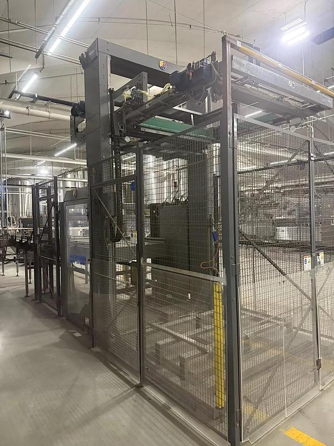 Used ABC Packaging Automatic Bulk Depalletizer, Low Level Model 108