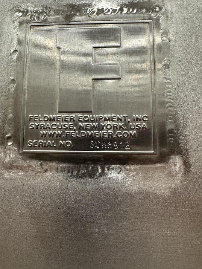 Used Feldmeier Equipment 10,000 Gallon Vertical Mix Tanks, 316L Stainless (2 available)