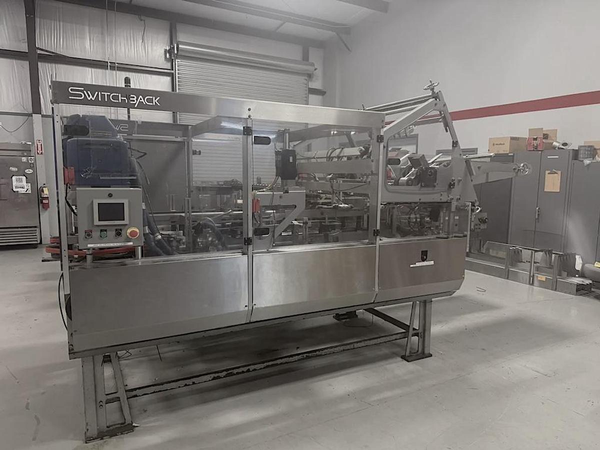 Used Switchback Model AI-3H Brewpack 150 End Load Cartoner with Variety Pack Laning System 