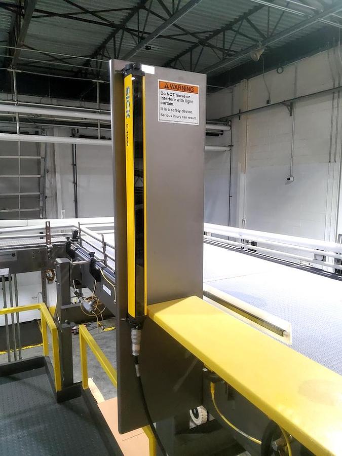 Used Busse / SJI Automatic High Level Bulk Container Depalletizer, Model W3002