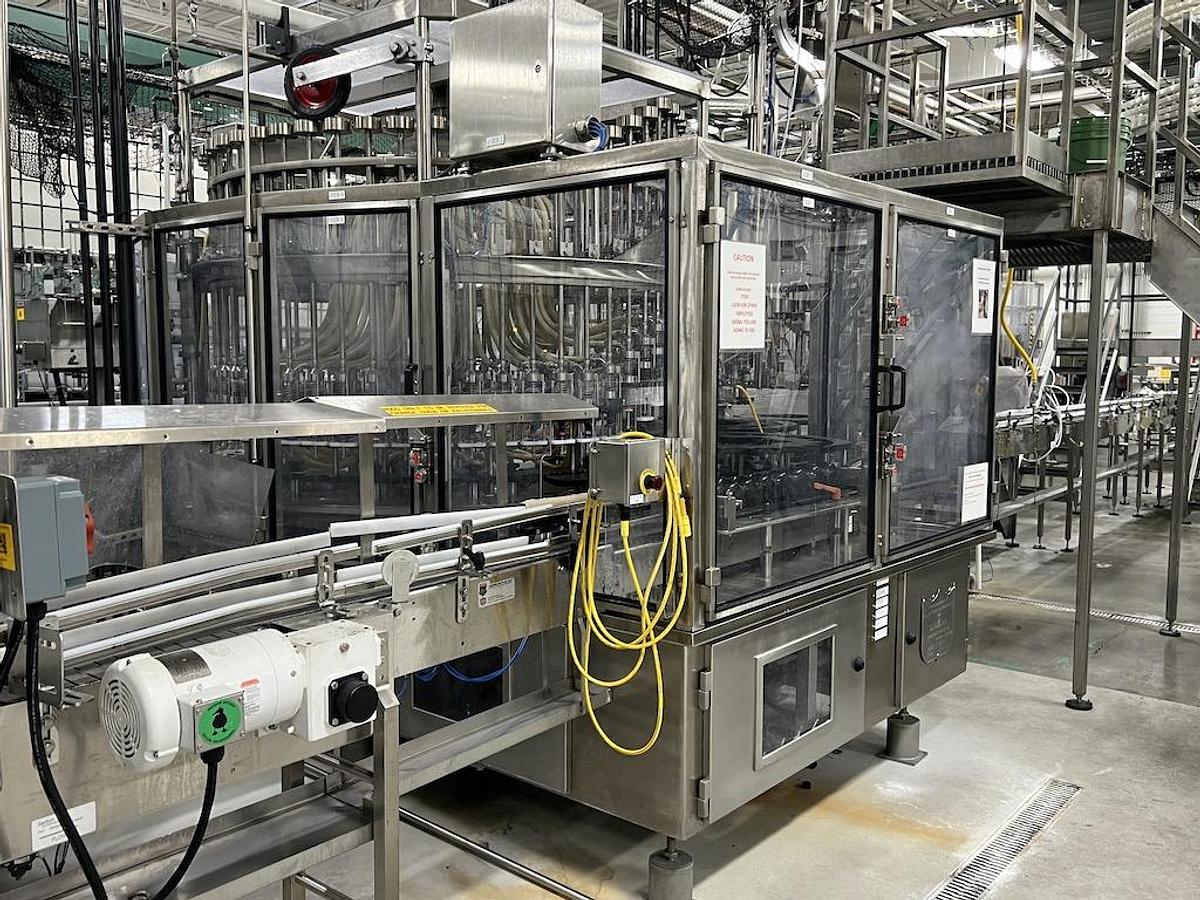 Used US Bottlers 54 Valve Explosion Proof Distilled Spirits Alcohol Beverage Bottling Line