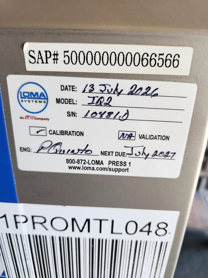 Used Loma Metal Detector Model IQ2 PHARM