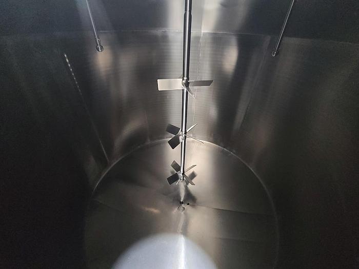 Used Walker 6,000 Gallon 316L Stainless Steel Mix Tanks, Year 2018