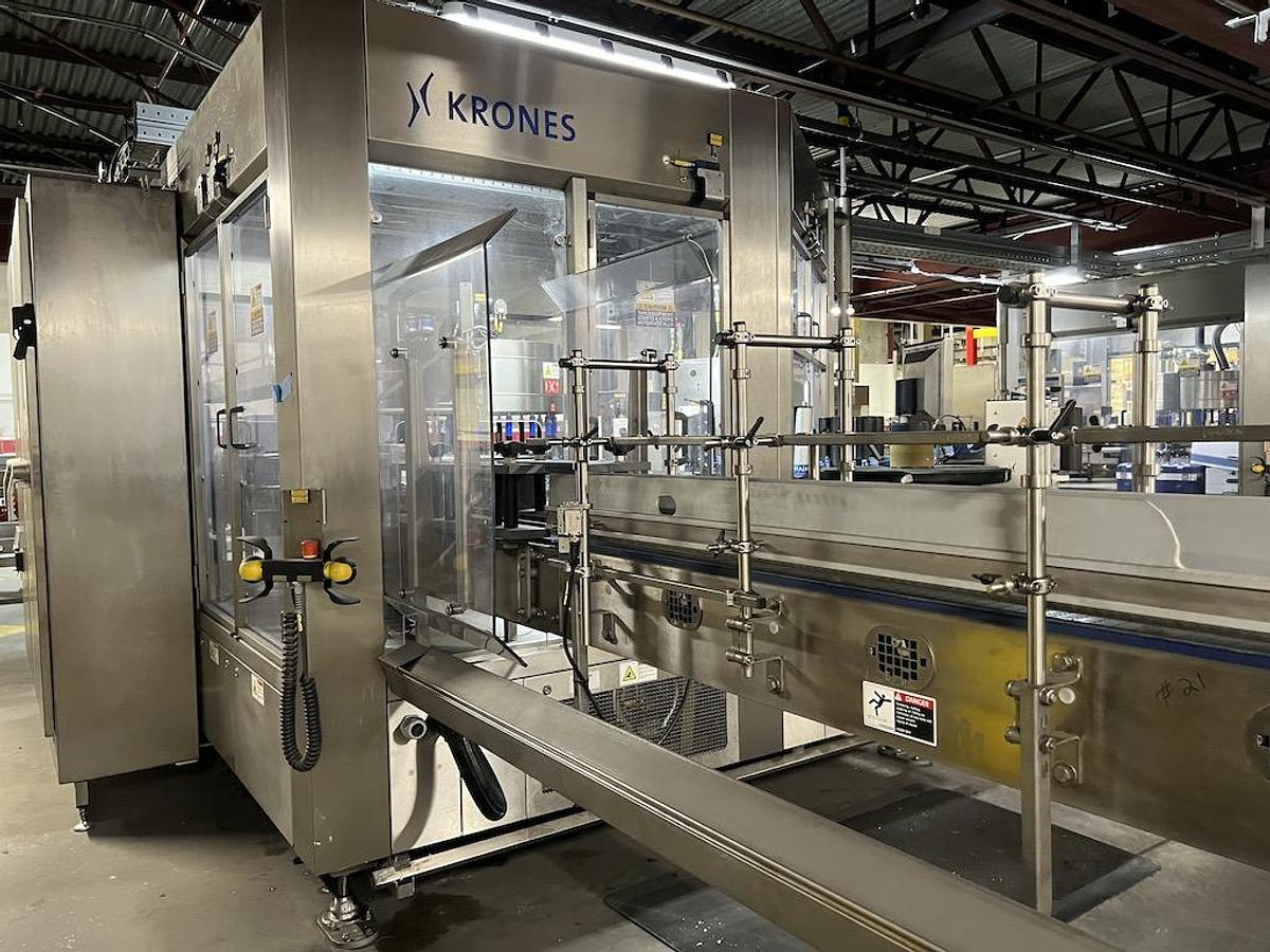 Used Complete used Krones 54,000 BPH Water Bottling Line, Year 2017