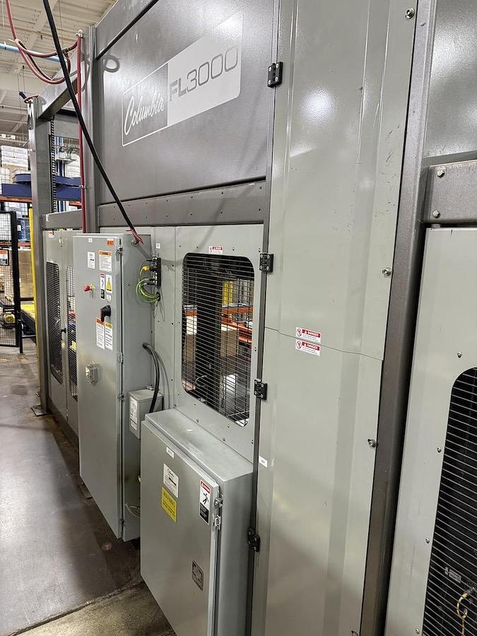 Used Columbia Low Level Case Palletizer, Model FL3000, Mfg’d 2018