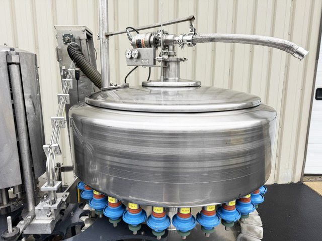 Used Filler Specialties 30/10 Mono-Block Bottle Filler-Capper with Waterfall Style Cap Sorter-Feeder