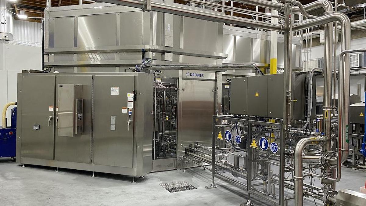 Used Complete used Krones 54,000 BPH Water Bottling Line, Year 2017