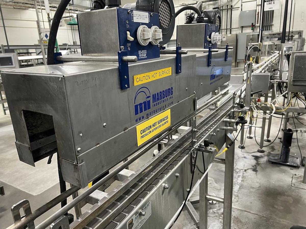Used US Bottlers 54 Valve Explosion Proof Distilled Spirits Alcohol Beverage Bottling Line