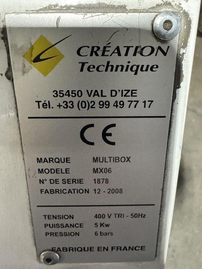 Used Multibox Automatic Hot Glue Tray Former Erector model MX06 