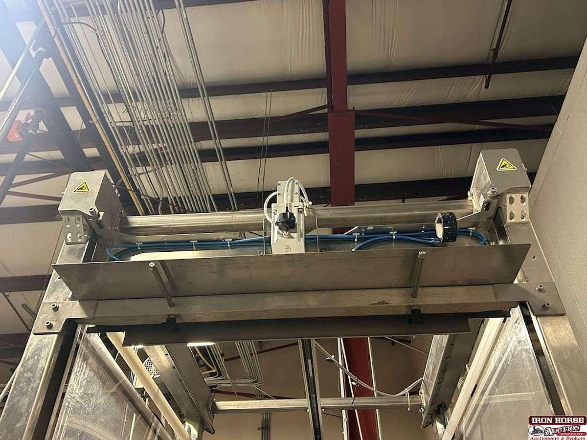 Used Cask ACSV6 Beverage Canning Line with (6) Head Can Fill, Seamer and V3 Depalletizer