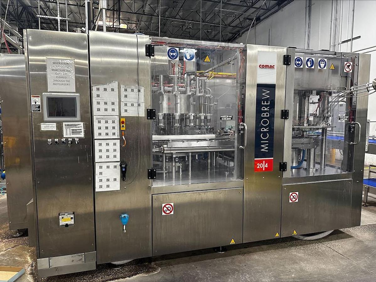 Used CFT 20 valve Can Filler / 4 Head Can Seamer, Model 2000/4L, year 2021