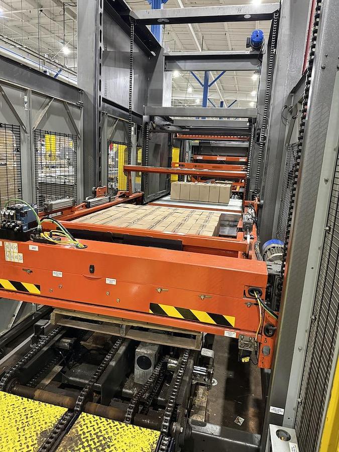 Used Columbia Low Level Case Palletizer, Model FL3000, Mfg’d 2018