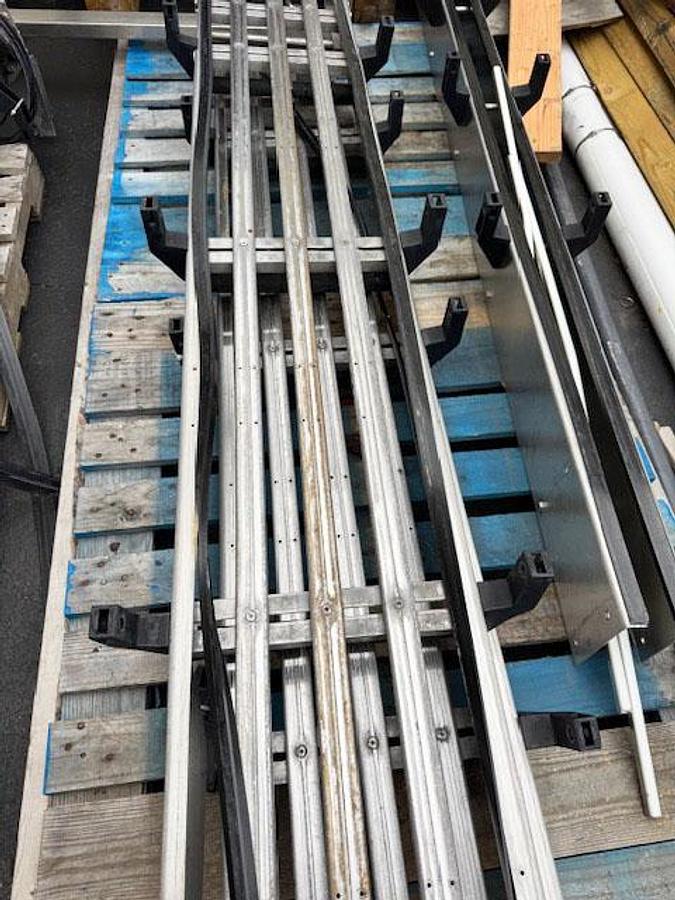 Used 14-Inch Wide Stainless Steel Accumulation Conveyor