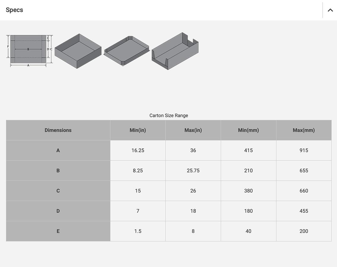 Used ADCO Tray Former – Tray Erector Model CTF 470V