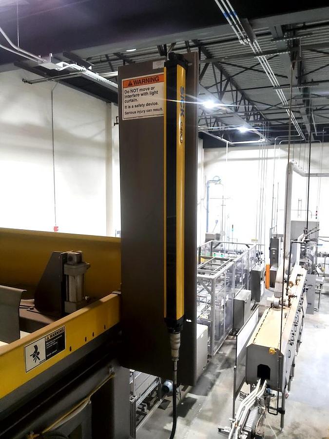 Used Busse / SJI Automatic High Level Bulk Container Depalletizer, Model W3002