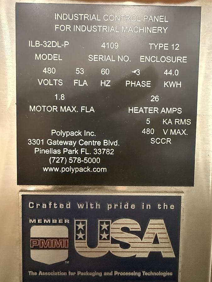 Used Polypack Unsupported Bundler Model ILB-32DL-P