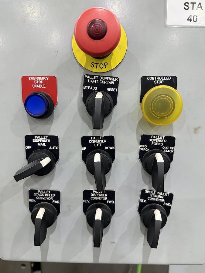 Used Columbia Low Level Case Palletizer, Model FL3000, Mfg’d 2018