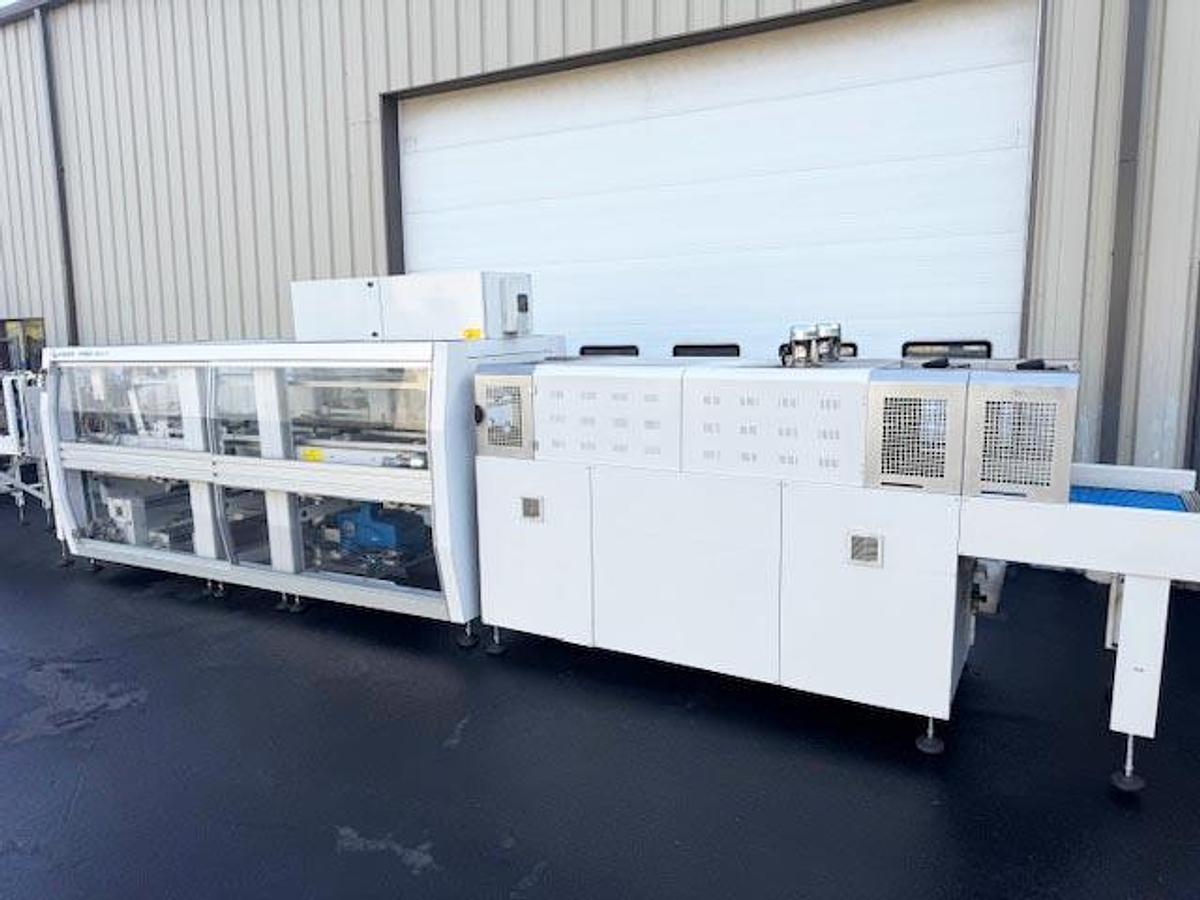 Used SMIpack Automatic Overlap Shrink Wrapper + Tray Former + Laner