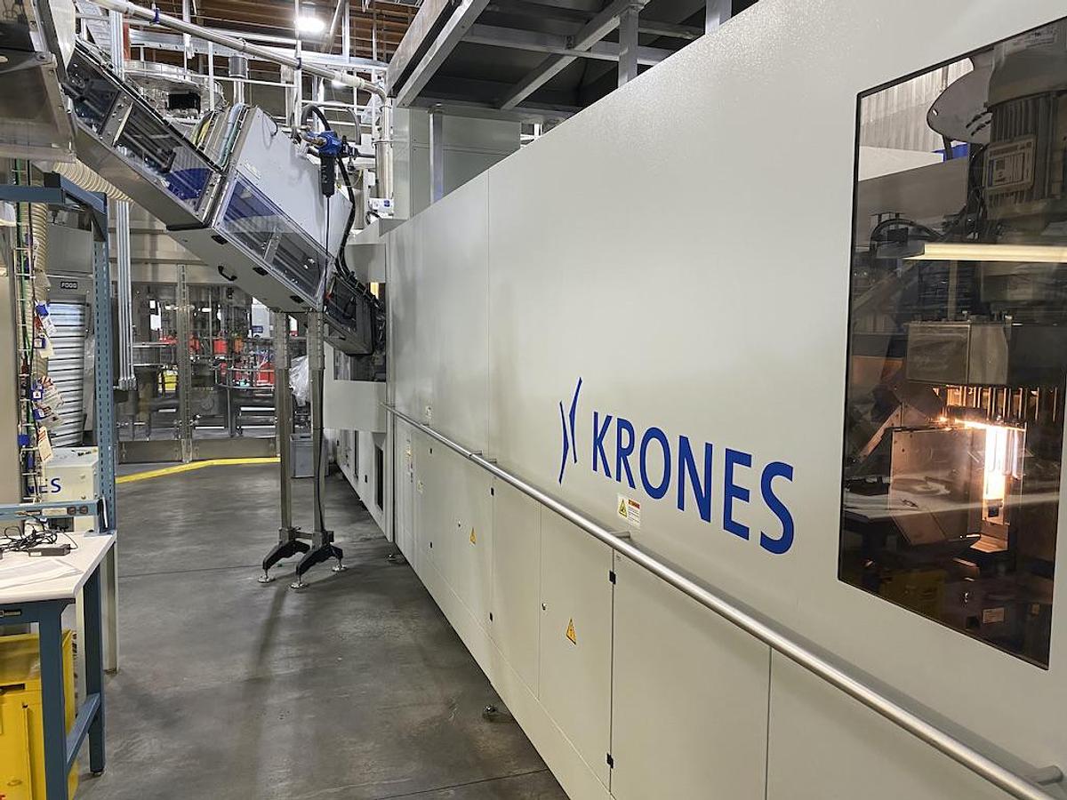 Used Complete used Krones 54,000 BPH Water Bottling Line, Year 2017