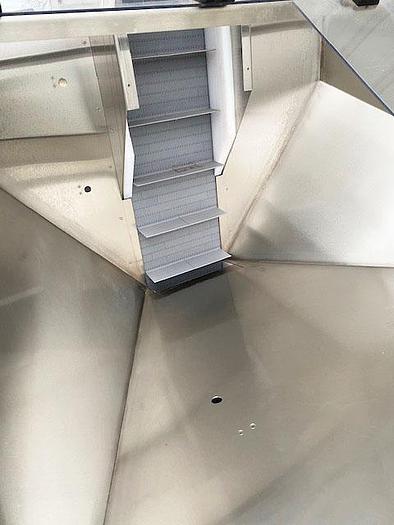 Used TRI0-PAC 30 Cubic Foot Stainless Steel Hopper-Elevator Conveyor