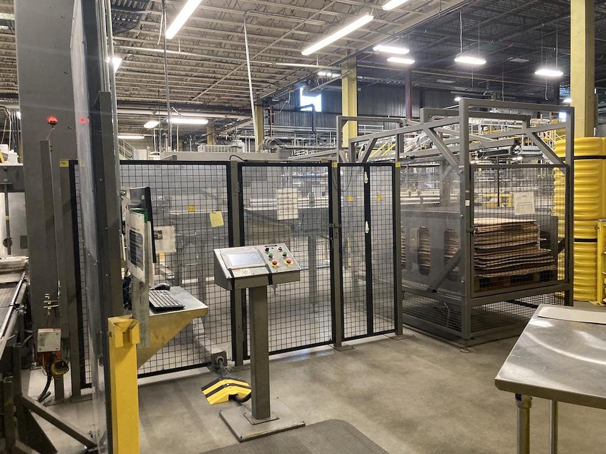 Used Priority One Automatic Bulk Container Depalletizer - Low Level