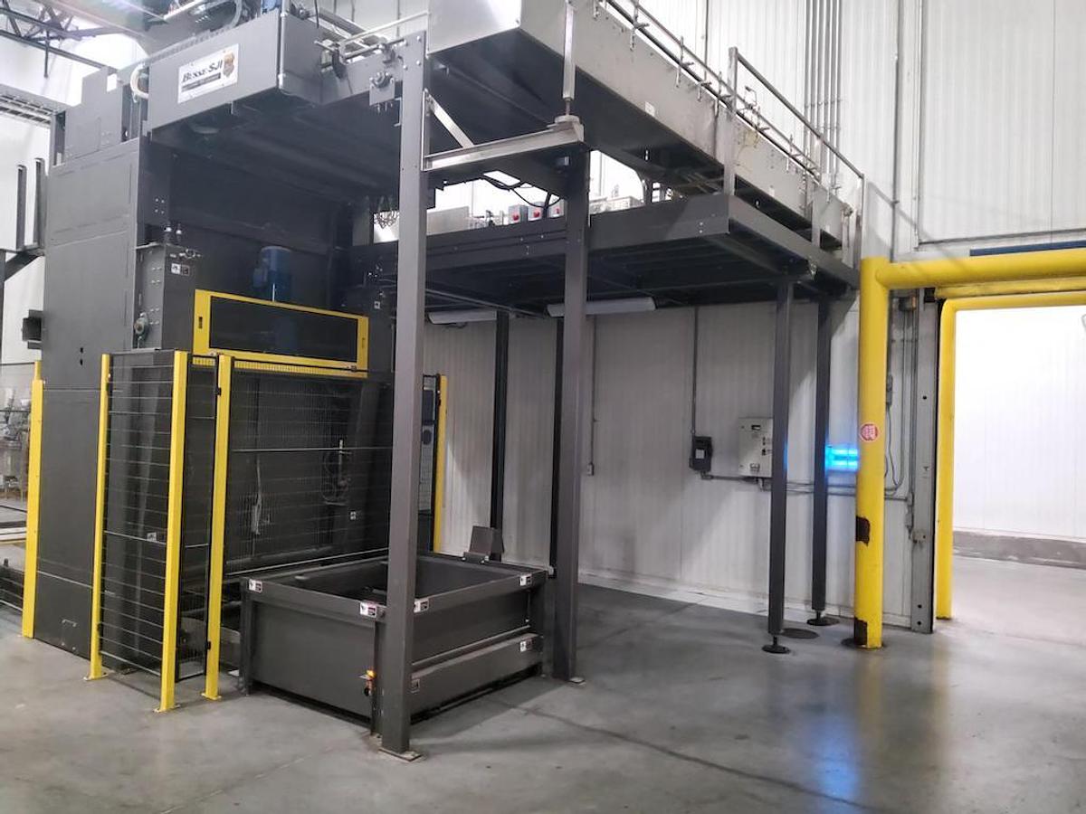 Used Used Busse / SJI Automatic High Level Bulk Container Depalletizer