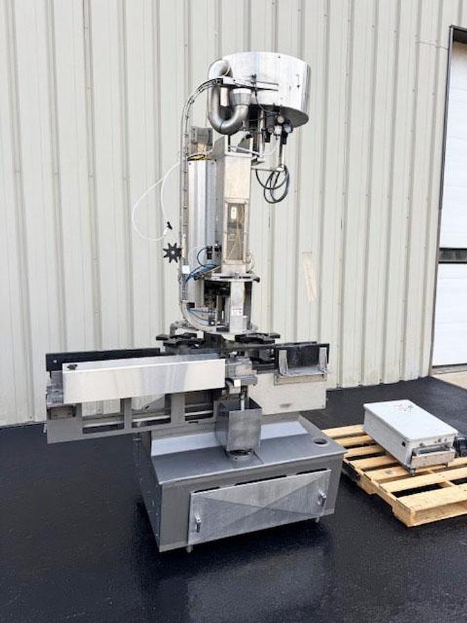 Used Alcoa 4-Head Freestanding Plastic Screw Capper